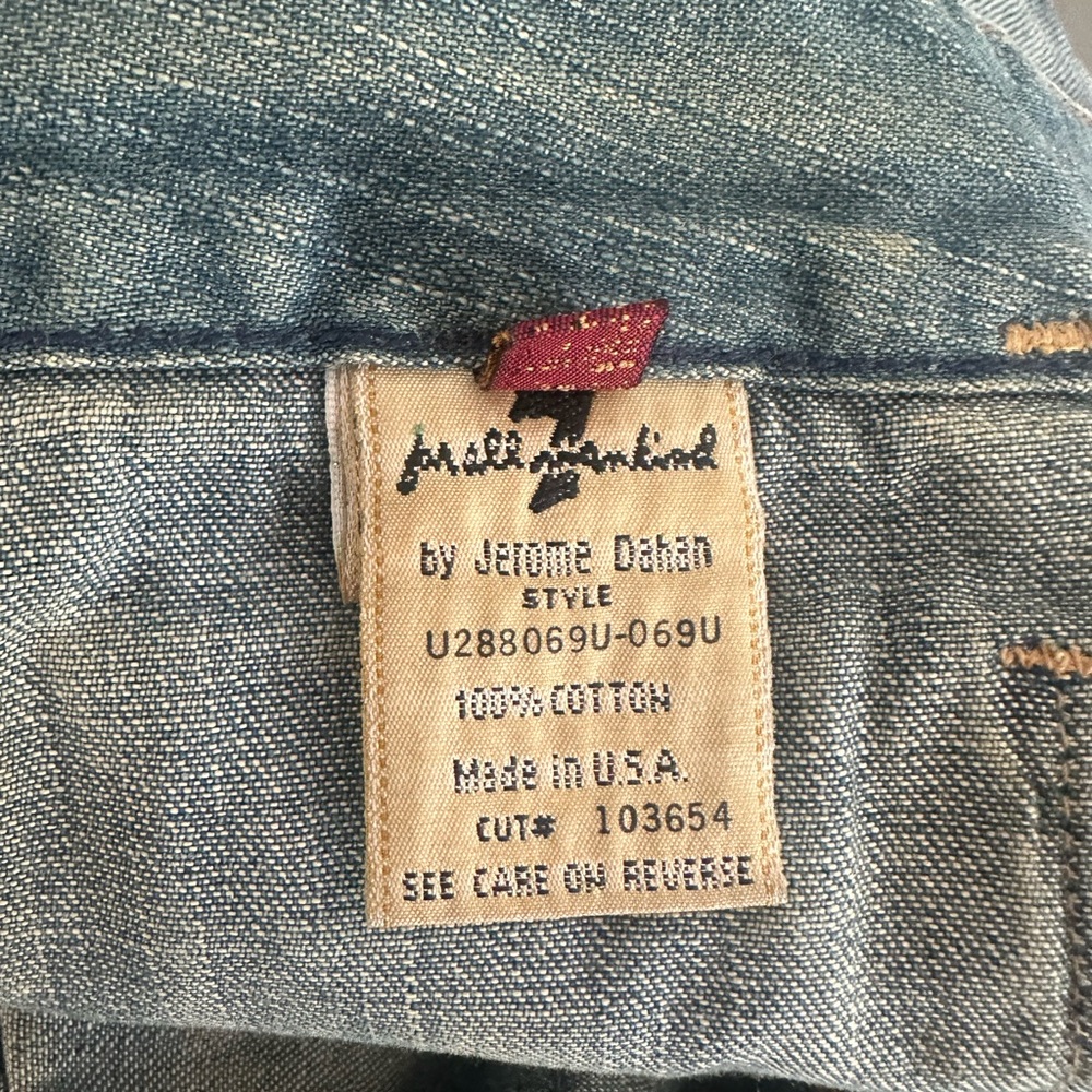 7 For All Mankind Faded Denim Skirt - Picture 6 of 8